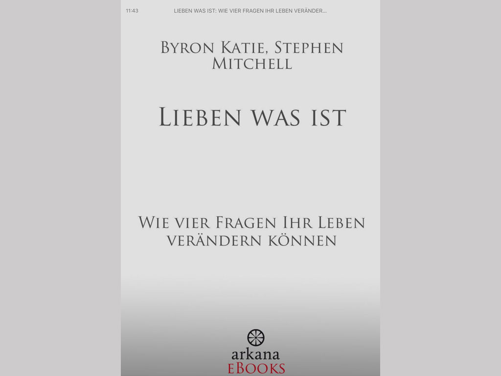 You are currently viewing Lieben was ist [Bayron Katie]